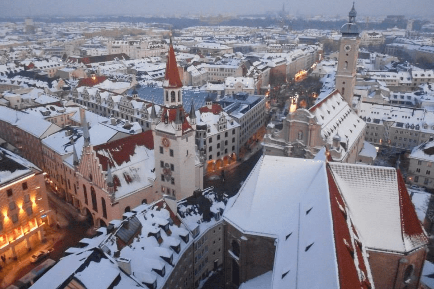 view over munich from Alter Peter bell tower