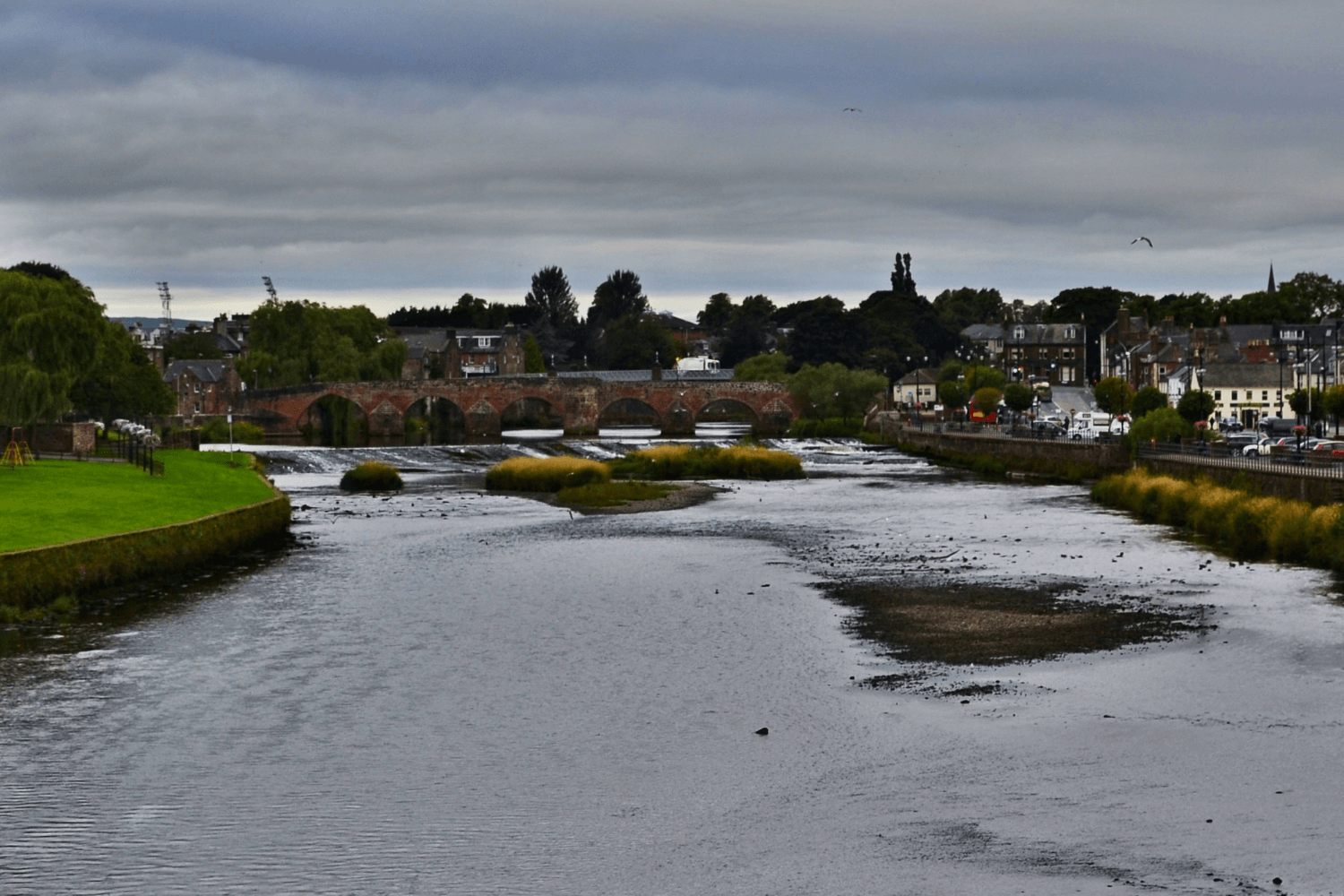 view from above of Dumfries