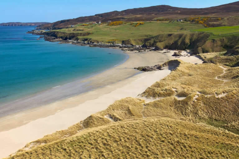 This is the sand that lie hidden from the main road along the north of Scotland, known as Coldbackie Beach.