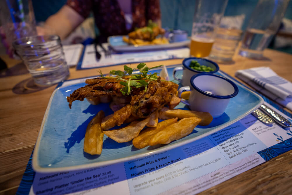 banana blossom fish meal at the catch in guernsey