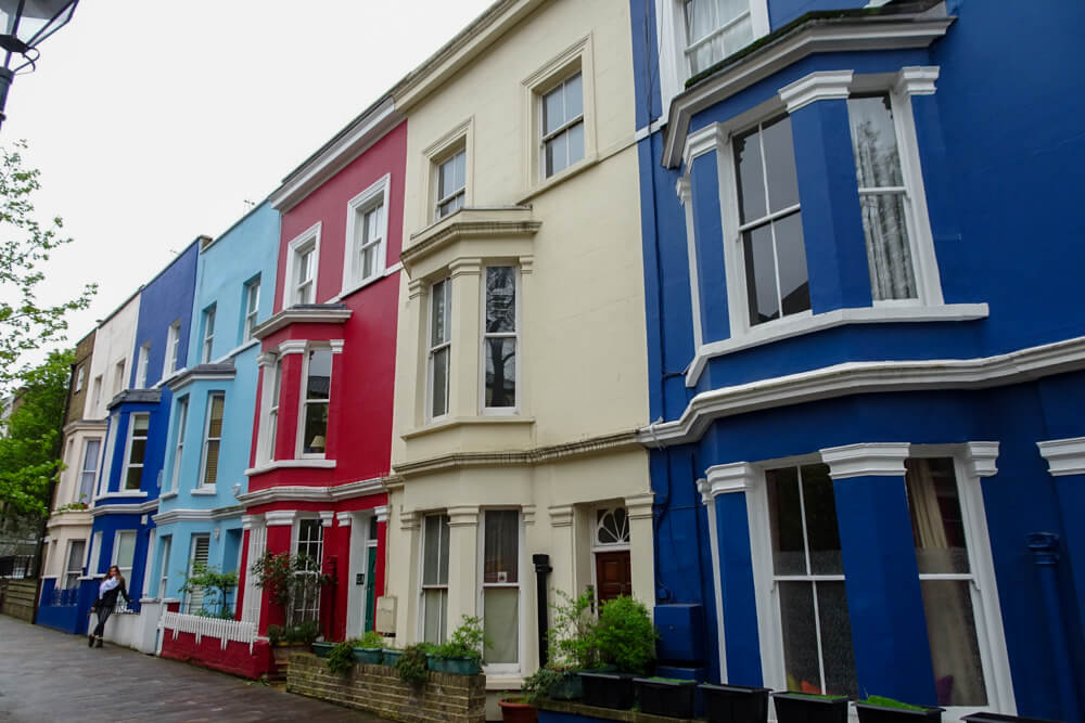 Nottinghill colourful houses