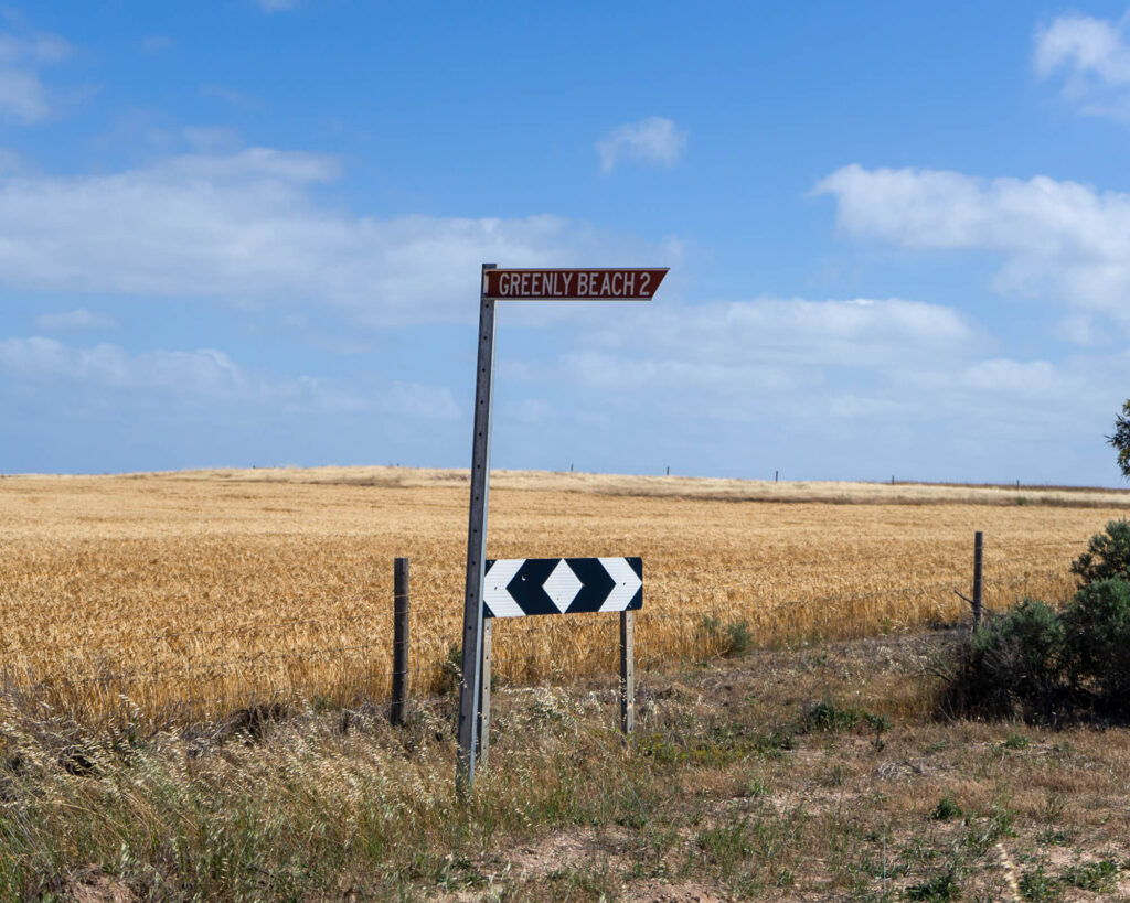 greenly beach signpost