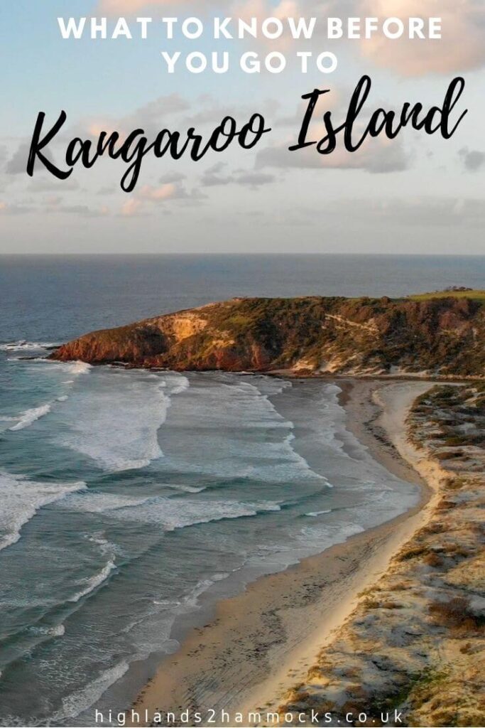 tips for visiting Kangaroo island pinterest image