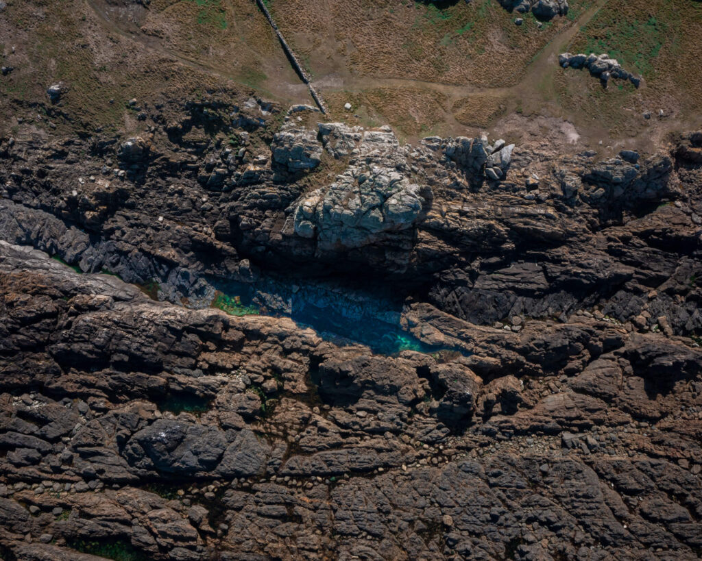 lihou island venus pools drone