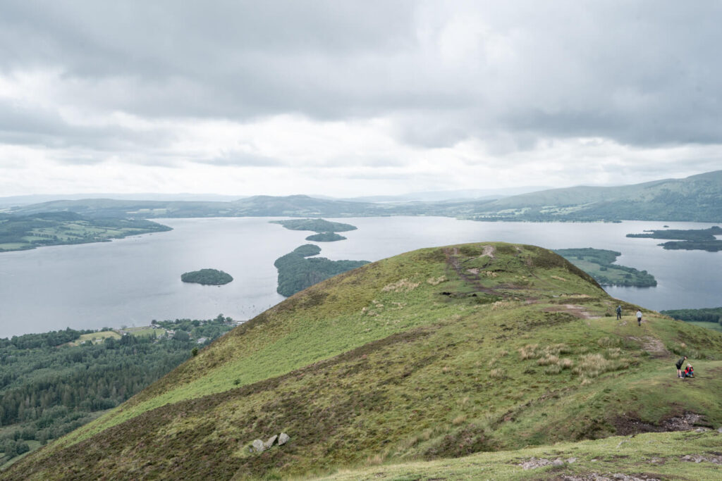 view from conic hill of loch lomond
