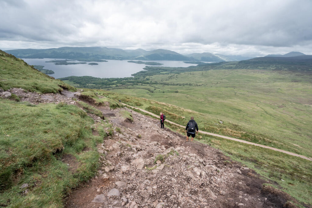 view of loch lomond from conic hill