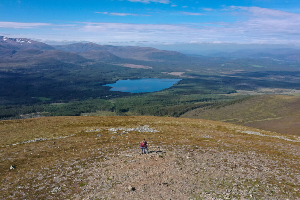 drone view at top of mealle a bhuachaille