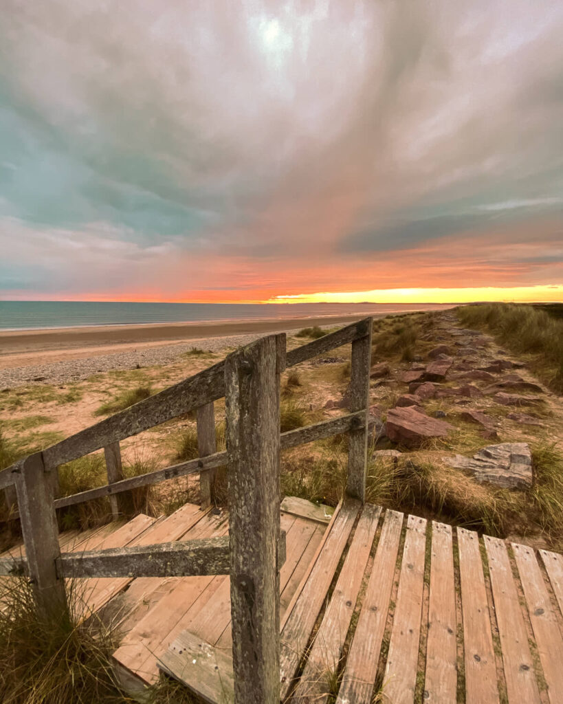 Findhorn Beach steps