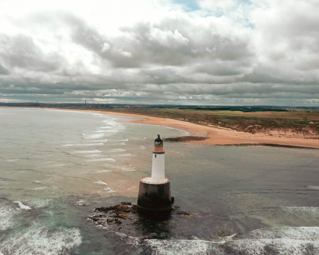 Rattray Head Lighthouse drone