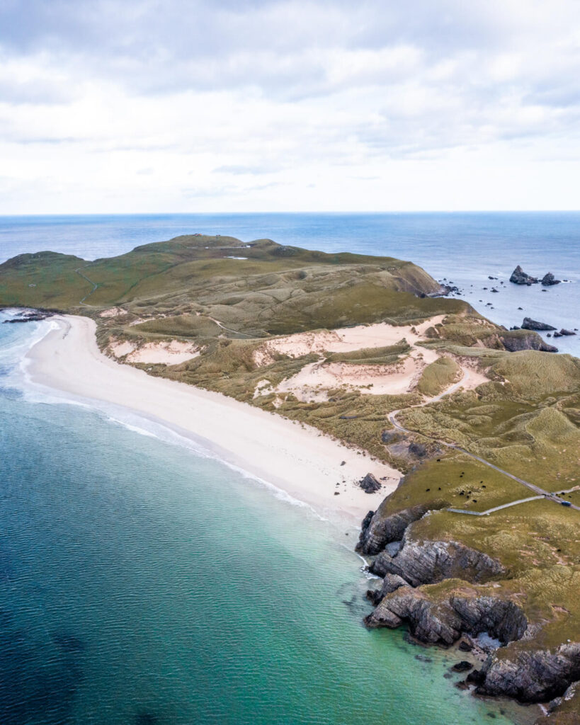 balnakeil beach from above