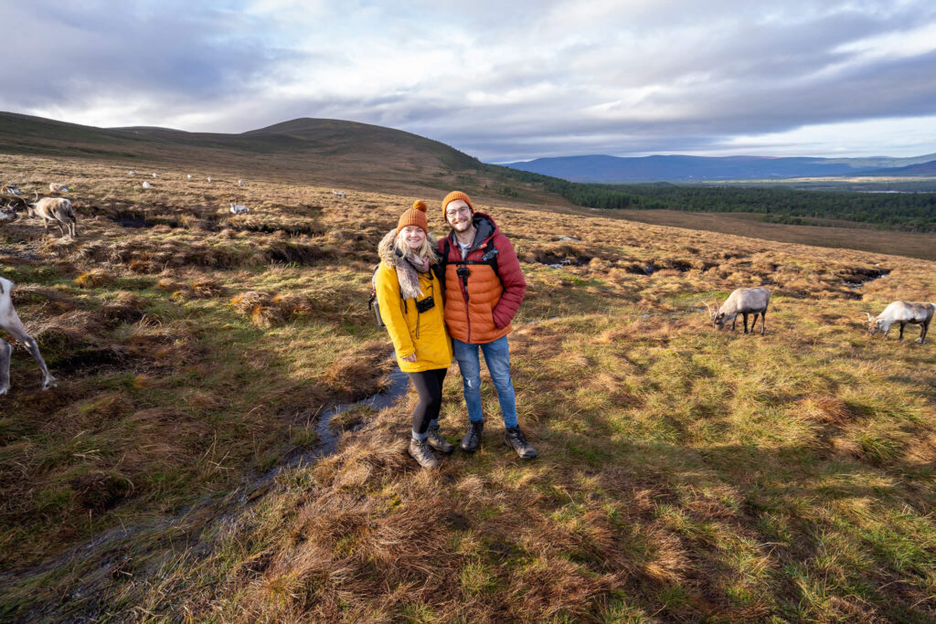 couple on hill