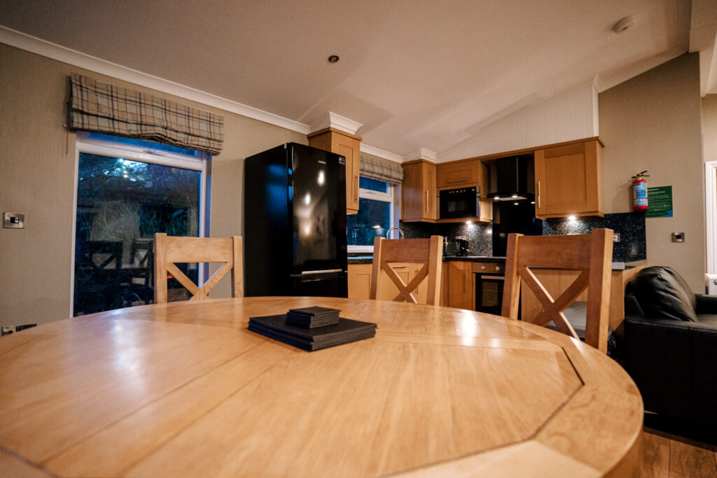 kitchen at argyll holiday park