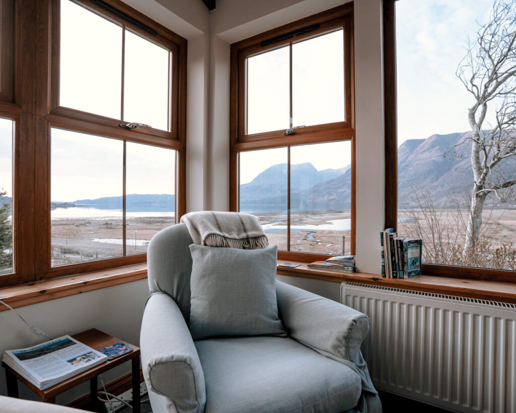 chair and window at Ferroch