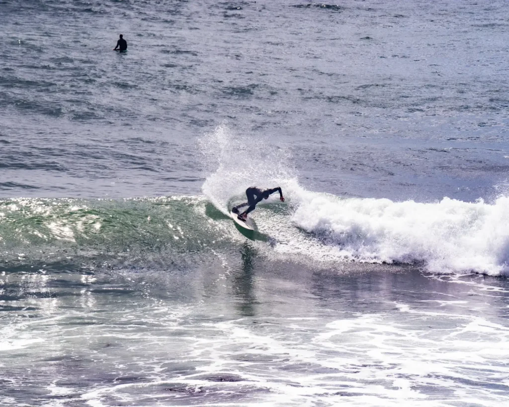 surfing at santa cruz landscape
