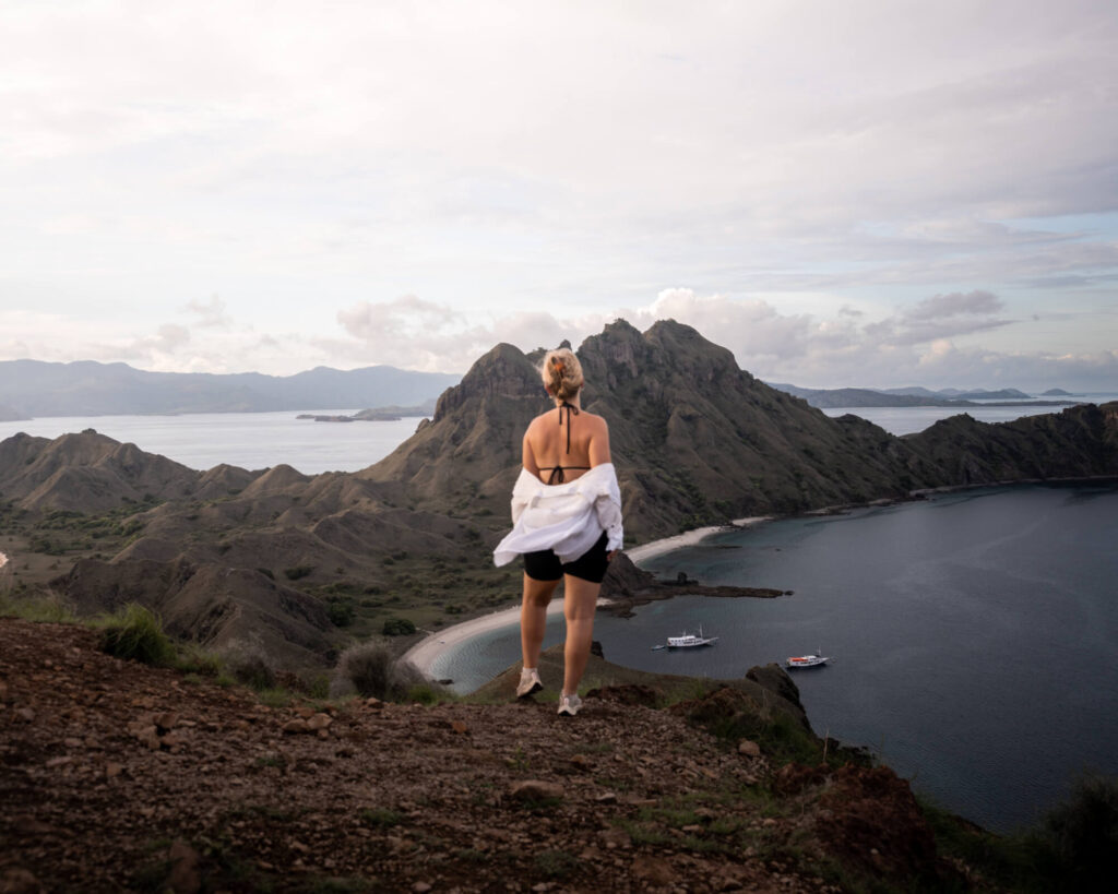 gemma overlooking the famous komodo islands hills